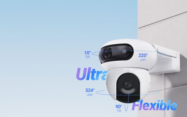 Ъгли на завъртане и наклон на EZVIZ H90