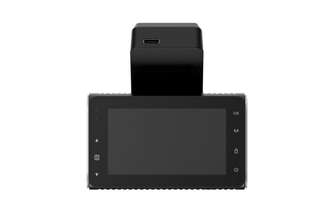 Задната страна на Imou S800 PRO — 3-инчовият екран с бутоните до него и USB-C входът на конзолата отгоре