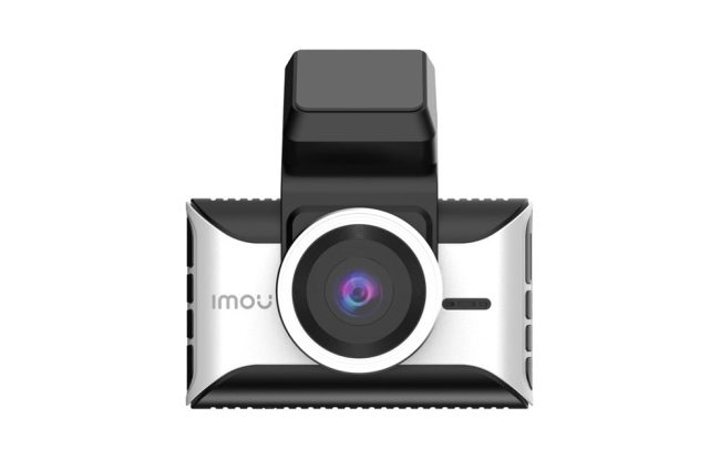 Imou S800 PRO отпред — обективът в центъра на корпуса и монтажната конзола над него